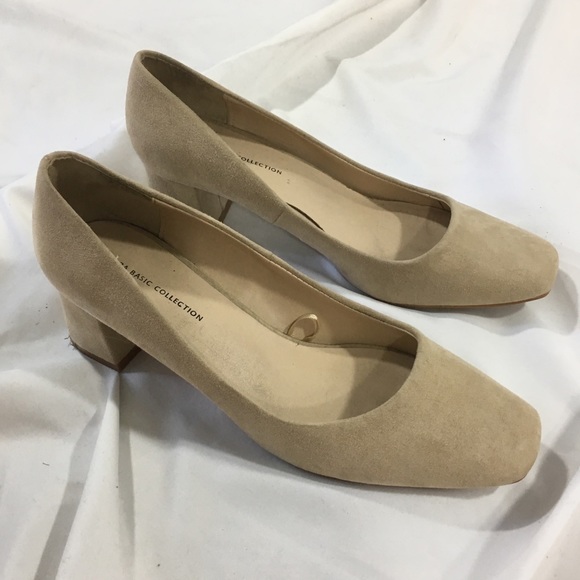 Zara Shoes - ⬇️Zara Basic Collection Tan Suede Wedges
